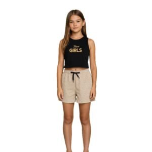 Conjunto Infantil Feminino Eco Team Girls Preto TM12