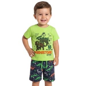 Conjunto Menino Prehistoric Reptures Tamanho 2