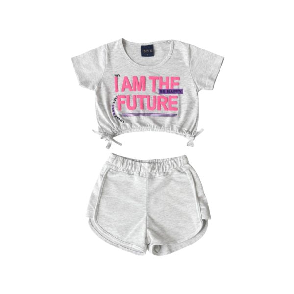 Conjunto 33059 Cinza